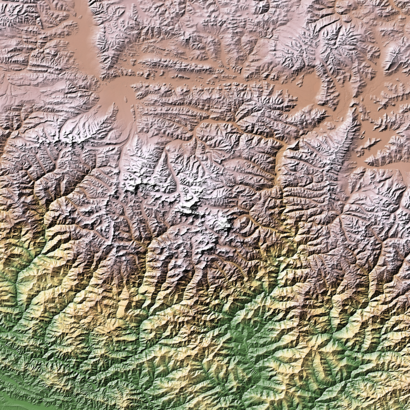 Colorized Shaded Relief