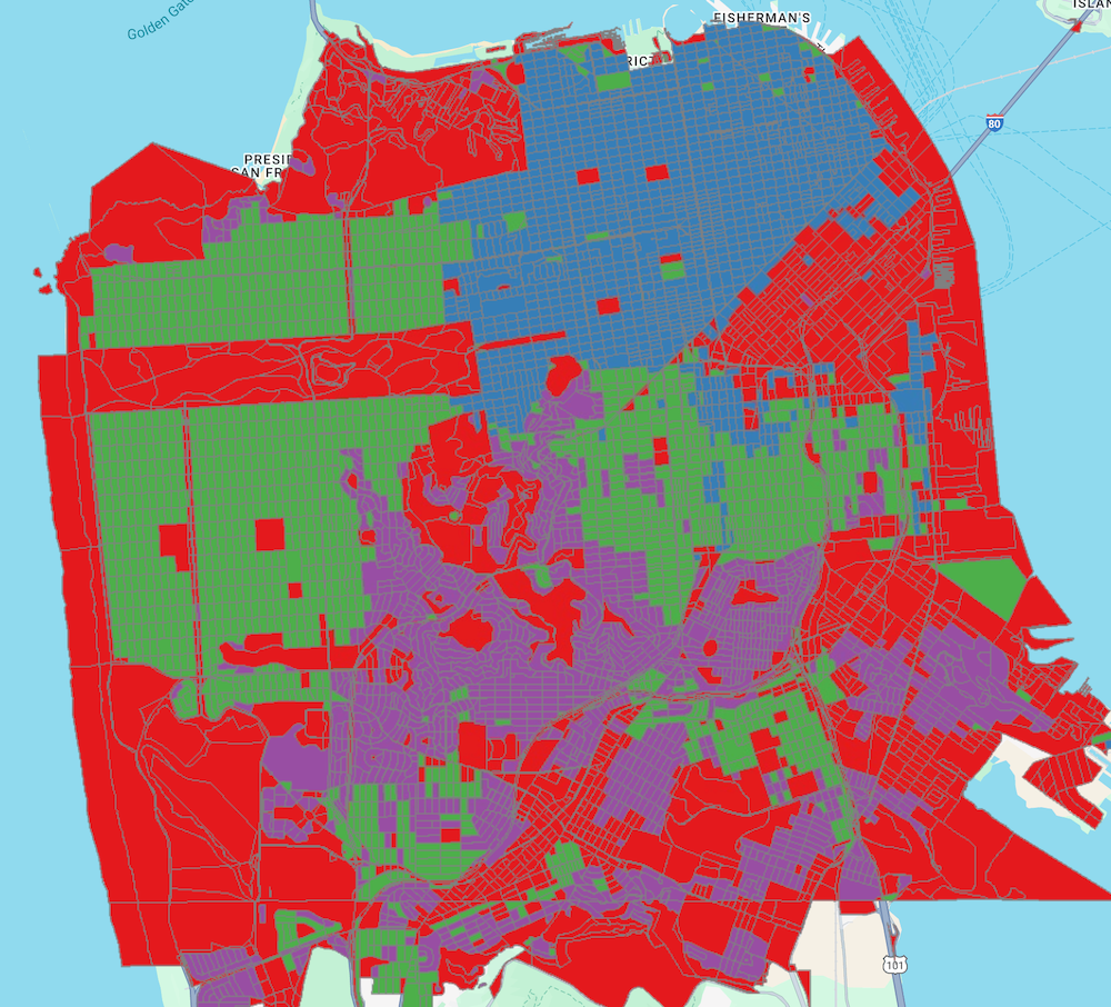 Clustered Census Blocks by Mean Satellite Embeddings