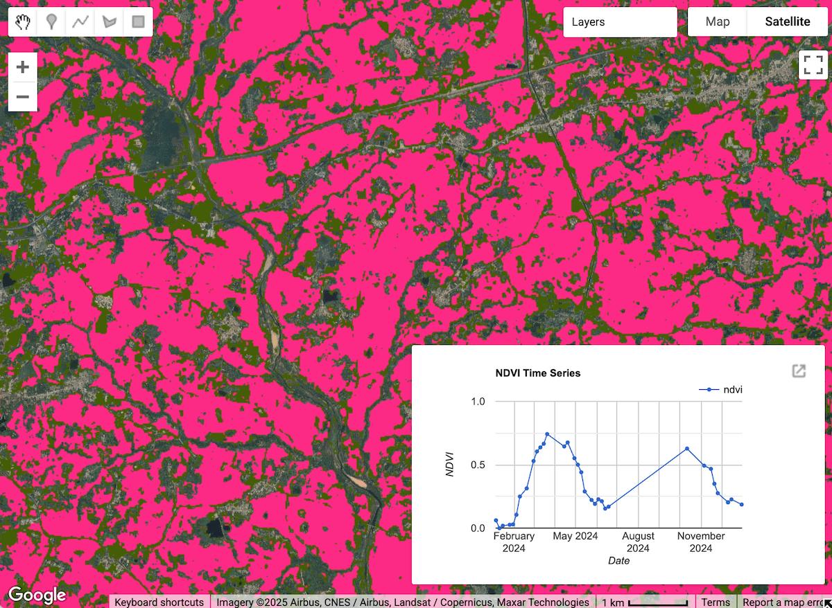 Crop Mapping Exercise with Satellite Embedding