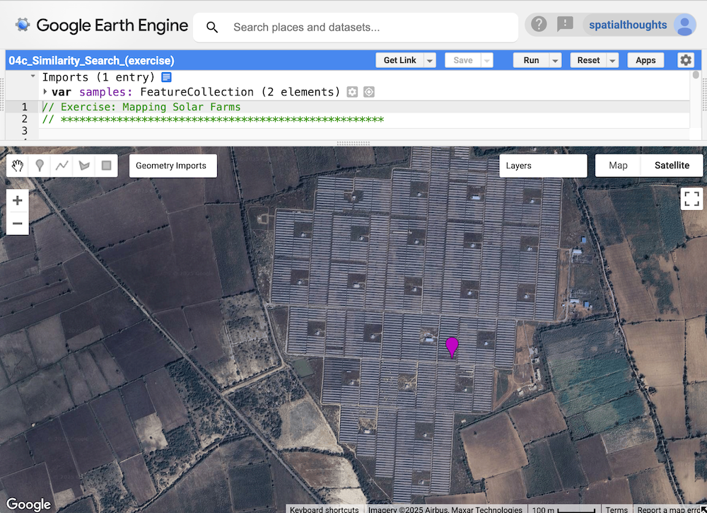 Exercise to Map Solar Farms with Similarity Search
