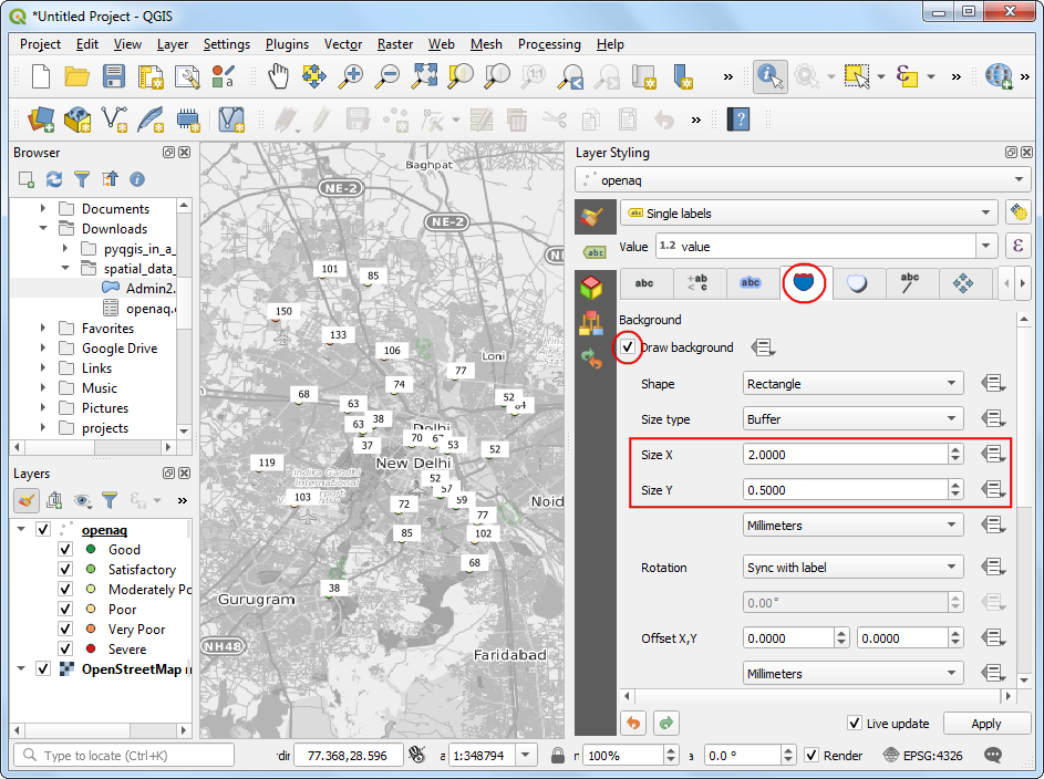 QGIS creating a layer to draw over Google Streets Map - Geographic  Information Systems Stack Exchange